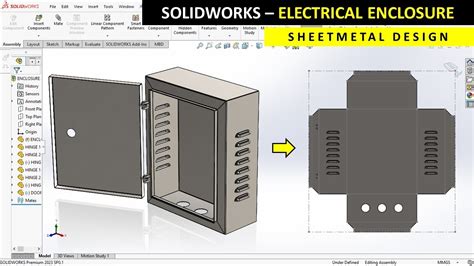 electrical enclosure solidworks|PCB Board Metal Enclosure Design in SOLIDWORKS .